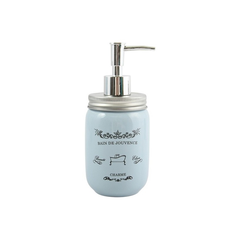 MSV Distributeur de savon Céramique APOLINE Bleu MSV