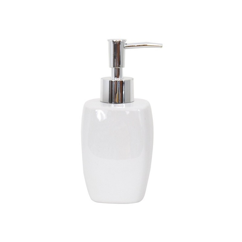 MSV Dispensador de Jabón Cerámica CLASSIC Blanco MSV