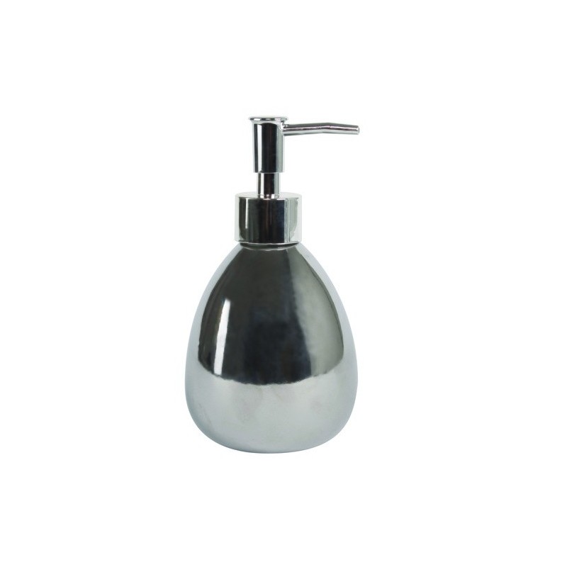 MSV Soap Dispenser Ceramic DAKHLA Silver MSV