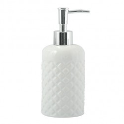 MSV Dispensador de Jabón Cerámica GARDEN Blanco MSV