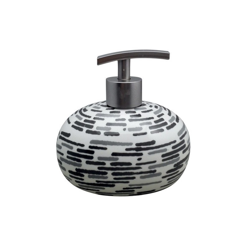 spirella Distributeur de savon Céramique JAVA LOFT Gris Anthracite MSV