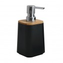 MSV Soap Dispenser PS & Bamboo KAMLA Black MSV