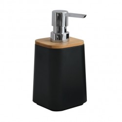 MSV Dispensador de Jabón PS & Bamboo KAMLA Negro MSV