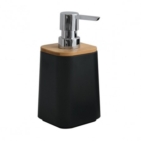 MSV Dispensador de Jabón PS & Bamboo KAMLA Negro MSV