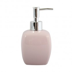 MSV Soap Dispenser Ceramic Pastel Pink LOUISE