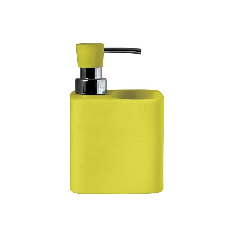 Distributeur de savon & Porte Eponge Céramique MALAGA Vert MSV MSV