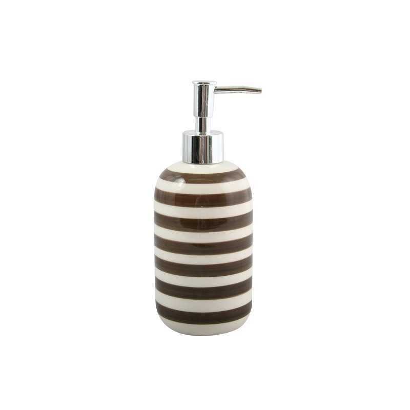 spirella Distributeur de savon Céramique SEAUVILLE Chocolat MSV