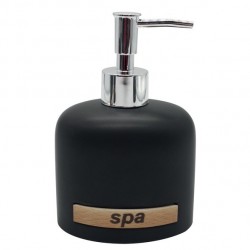 MSV Seifenspender Keramik Schwarz und Beige MSV