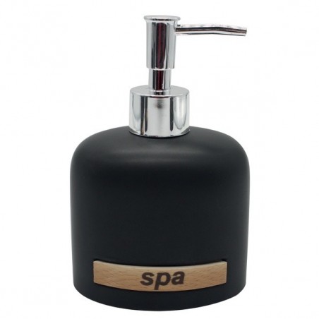 MSV Dispensador de Jabón Cerámica negro y beige MSV
