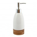 MSV Distributeur de savon Céramique & Bambou TALLINN Blanc MSV