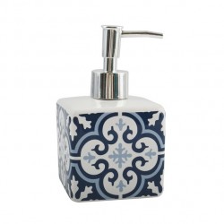 MSV Soap Dispenser Ceramic AMADORA Blue & White MSV