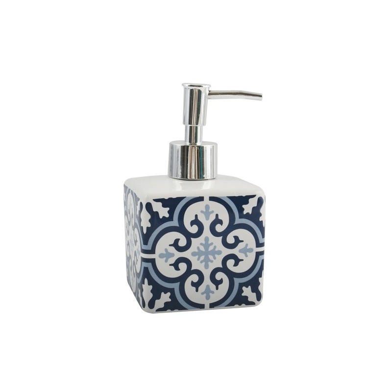 MSV Soap Dispenser Ceramic AMADORA Blue & White MSV