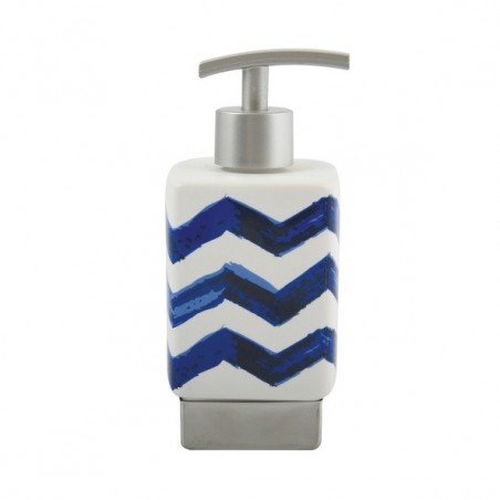 Distributeur de savon Céramique LE CAP  Bleu & Blanc MSV MSV
