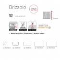 Spirella Bathroom mat BRIZZOLO Acrylic 60x90cm Beige Spirella