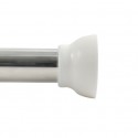 Spirella Shower rod bar curtain extendable without drilling in KRETA Aluminum 125-220cm Glossy Finish Spirella