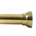 Barre tringle pour rideau de douche ou baignoire extensible sans perçage en Alu KRETA 125-220cm Doré Spirella Spirella