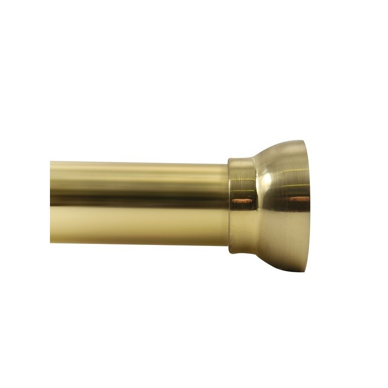 Spirella Asta per tenda doccia o vasca allungabile senza foratura in alluminio KRETA 125-220cm Gold Spirella