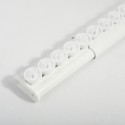 Barre tringle pour rideau de douche ou baignoire extensible sans perçage en Alu SURPRISE 75-125cm Blanc Spirella Spirella