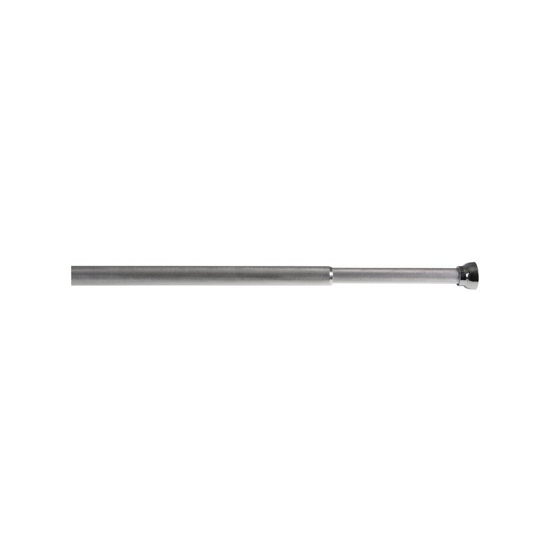 Barre tringle pour rideau de douche ou baignoire extensible sans perçage en Alu ARIK 75-125cm Finition Brillante Spirella Spirel