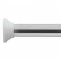 Barre tringle pour rideau de douche ou baignoire extensible sans perçage en Alu DECOR 125-220cm Finition brillante Spirella Spir