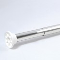 Barre tringle pour rideau de douche ou baignoire extensible sans perçage en Alu DECOR 125-220cm Finition brillante Spirella Spir