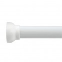 Spirella Duschvorhangstangen ausziehbar ohne Bohren in Aluminium MAGIC 75-125cm Weiß Spirella