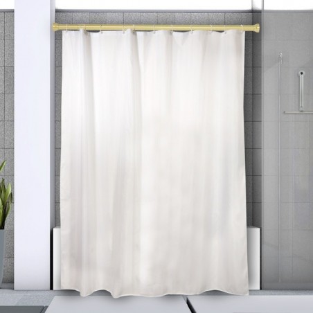 Spirella Asta per tenda doccia o vasca allungabile senza foratura in alluminio KRETA 125-220cm Gold Spirella