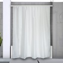 Spirella Duschvorhangstangen ausziehbar ohne Bohren in Aluminium SURPRISE 125-210cm Weiß - Gleiter inklusive Spirella