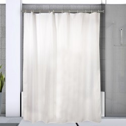 Barre tringle pour rideau de douche ou baignoire extensible sans perçage en Alu KRETA 75-125cm Brossé Spirella