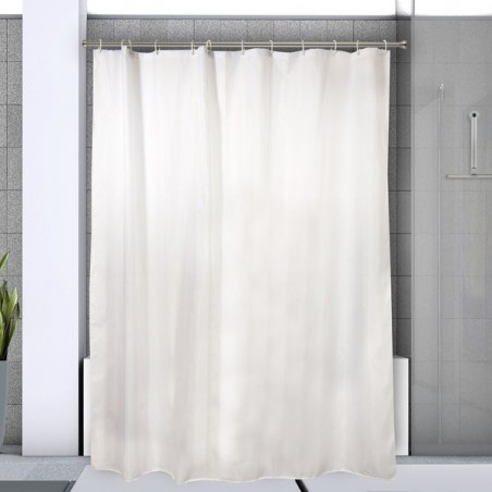 Spirella Shower rod bar curtain extendable without drilling in KRETA Alu 75-125cm Brushed Spirella