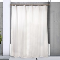 Spirella Shower rod bar curtain extendable without drilling in Aluminum KRETA 75-125cm Copper