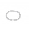 MSV Set of 12 Shower Curtain Rings White MSV
