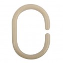 MSV 12er Set Duschvorhangringe  Beige MSV