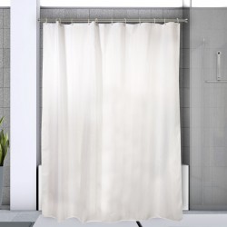 Spirella Barre tringle pour rideau de douche ou baignoire extensible sans perçage en Alu KRETA 125-220cm Brossé