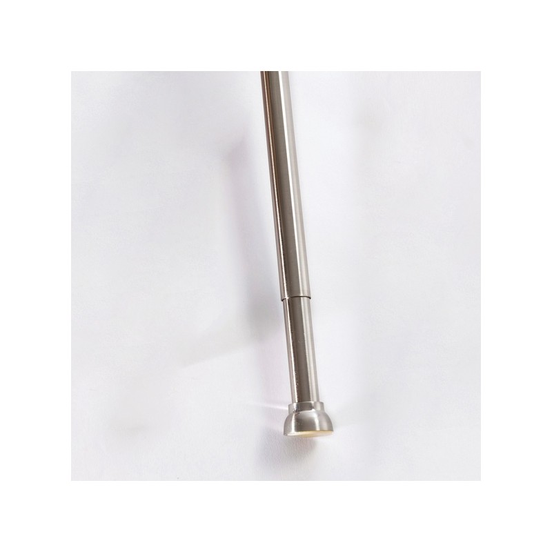 Barre tringle pour rideau de douche ou baignoire extensible sans perçage en Alu KRETA 125-220cm Brossé Spirella Spirella