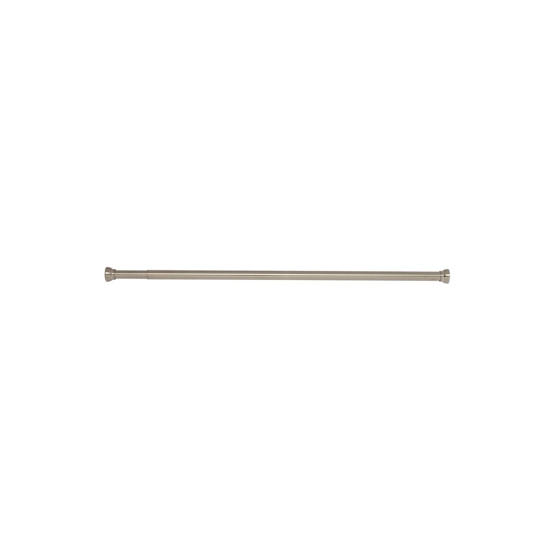 Spirella Asta per tenda doccia o vasca allungabile senza foratura in KRETA Alu 125-220cm Spazzolato Spirella