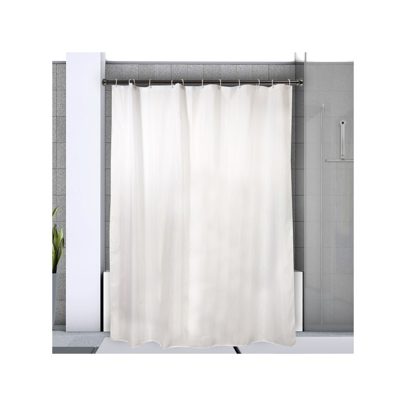 Spirella Asta per tenda doccia o vasca allungabile senza foratura in Alluminio KRETA 125-220cm Titan Black Spirella
