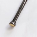 Spirella Shower rod bar curtain extendable without drilling in Aluminum KRETA 125-220cm Titan Black Spirella