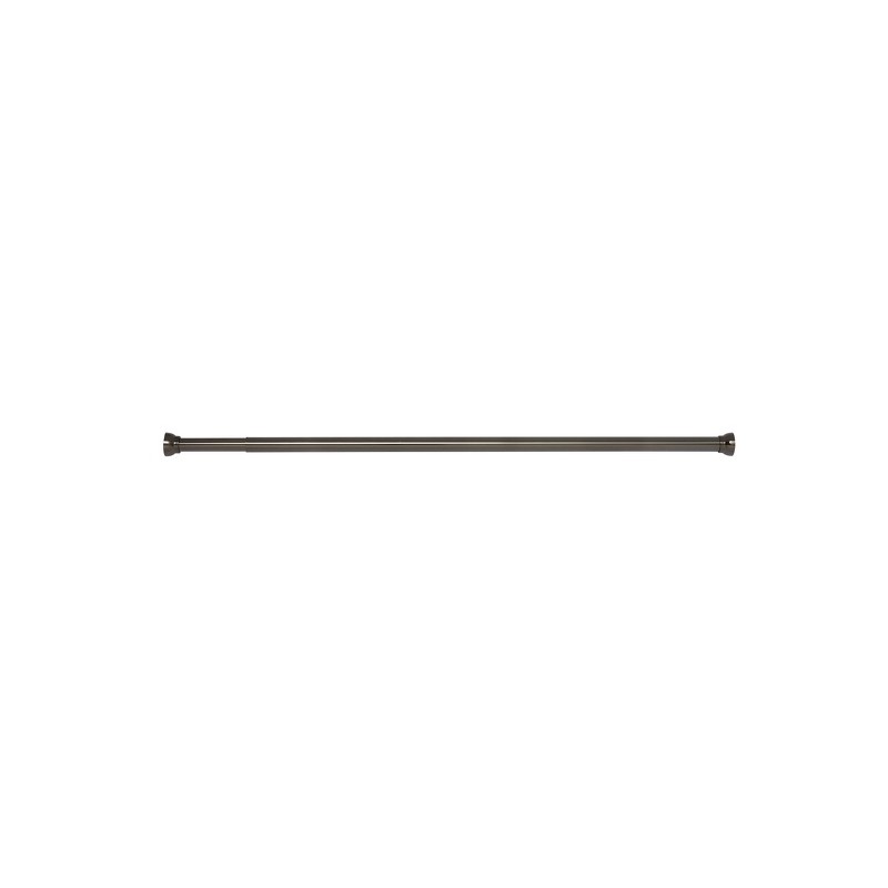 Spirella Shower rod bar curtain extendable without drilling in Aluminum KRETA 125-220cm Titan Black Spirella
