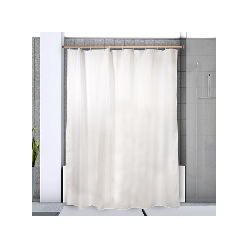Spirella Shower rod bar curtain extendable without drilling in Aluminum KRETA 125-220cm Copper Spirella
