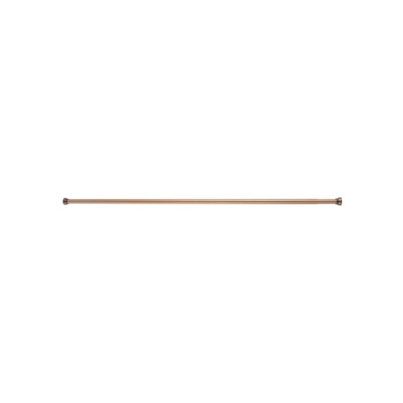 Spirella Shower rod bar curtain extendable without drilling in Aluminum KRETA 125-220cm Copper Spirella