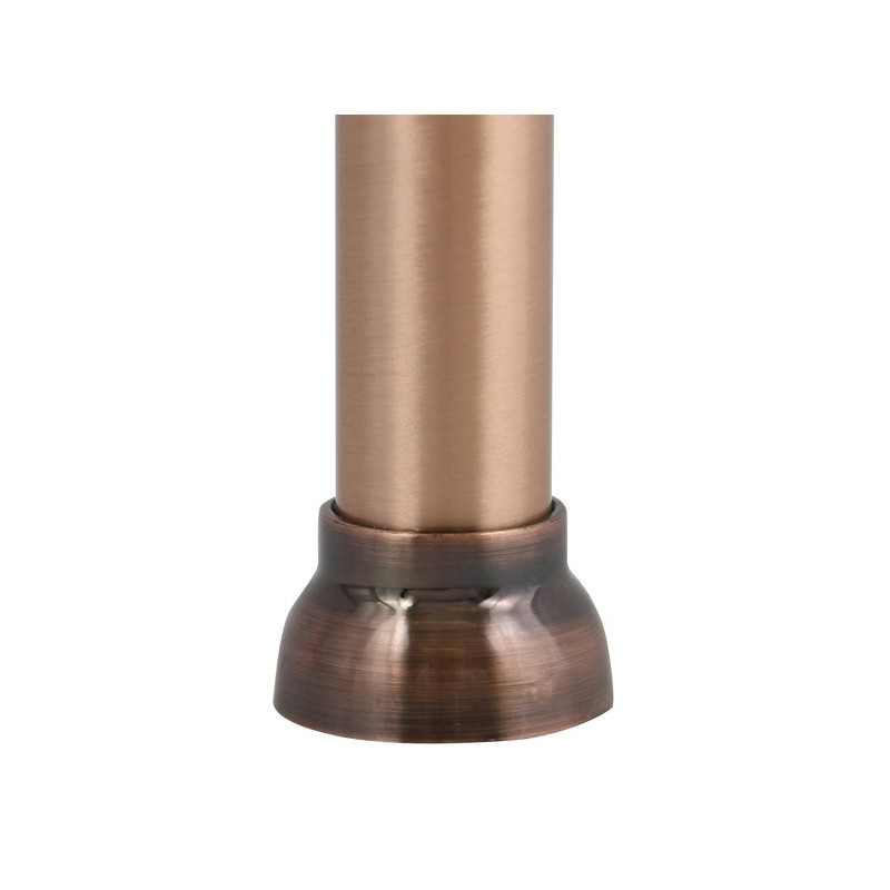 Spirella Shower rod bar curtain extendable without drilling in Aluminum KRETA 125-220cm Copper Spirella