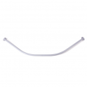 MSV Curved shower curtain rod bar to be fixed in aluminum 80x80cm White MSV