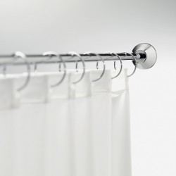 Spirella Barre tringle pour rideau de douche ou baignoire extensible à fixer en Inox SLIM 125-220cm Chromé
