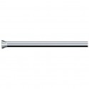 Spirella Duschvorhangstangen ausziehbar ohne Bohren in Aluminium MAGIC 125-220cm Glossy Chrome Finish Spirella