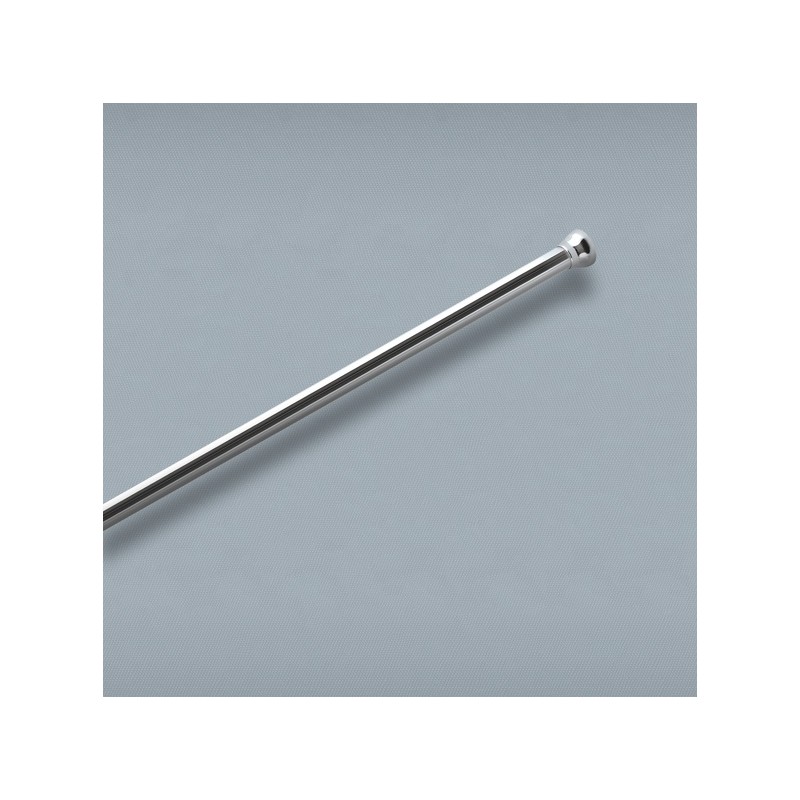Barre tringle pour rideau de douche ou baignoire extensible sans perçage en Alu MAGIC 75-125cm Finition Brillante Spirella Spire