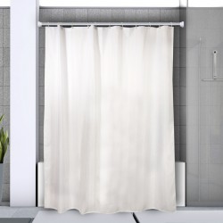 Spirella Asta per tenda doccia o vasca allungabile senza foratura in Alluminio MAGIC 75-125cm Finitura lucida Spirella