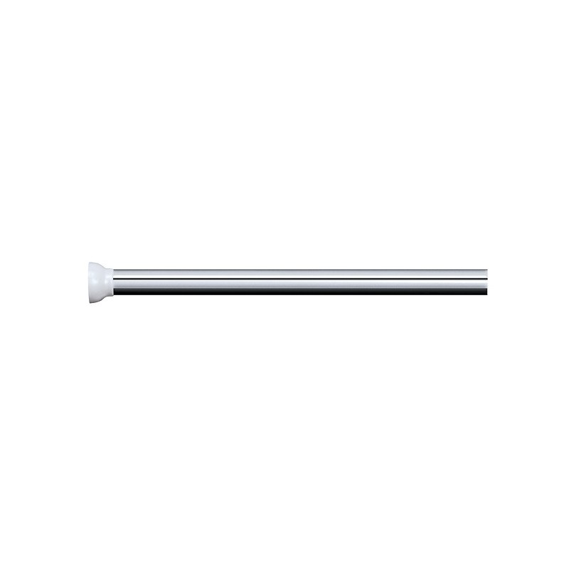 Barre tringle pour rideau de douche ou baignoire extensible sans perçage en Alu MAGIC 125-220cm Finition Brillante Spirella Spir