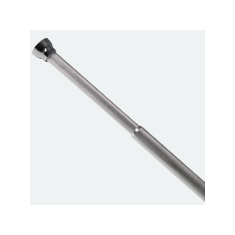 Spirella Shower rod bar curtain extendable without drilling in Aluminum ARIK 75-125cm Glossy Finish Spirella