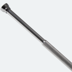 Spirella Duschvorhangstangen ausziehbar ohne Bohren in Aluminium ARIOS 125-220cm Hochglanz-Finish